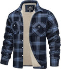 Men's Fleece Jackets Flannel Checked Lumberjack