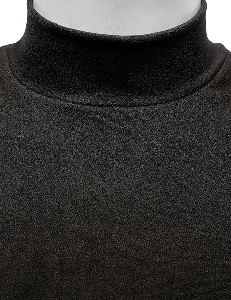 Men's Mock Turtleneck Jumper Slim Fit Long Sleeve